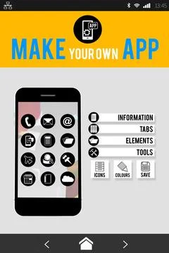 Make your own app smartphone 스톡 일러스트