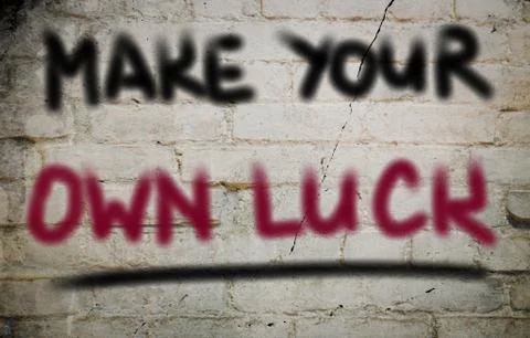 Make Your Own Luck Concept Stock Illustration