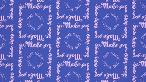 Make your own magic text kinetic typography. Magic time, Christmas banner Stock Footage 130662721