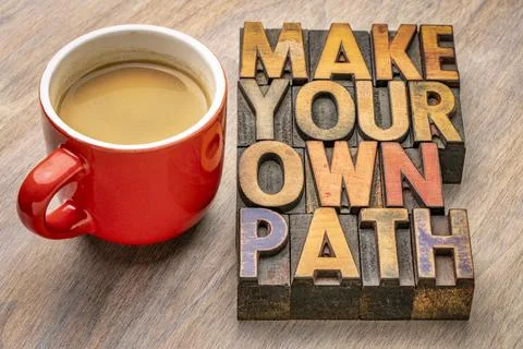 Make your own path Foto stock