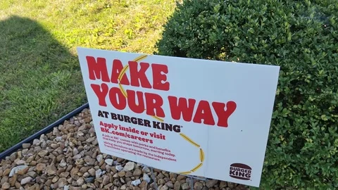 Make Your Way Burger King Signage | Stock Video | Pond5