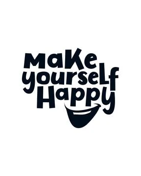 Make yourself happy. Stock-Illustration