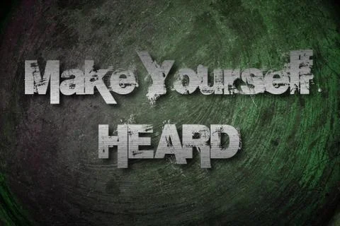 Make yourself heard concept Stock Illustration