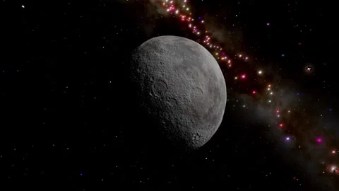 Makemake (Dwarf Planet) - Icy Kuiper Belt Object Orbit 4K 60fps Stock Footage 340195160