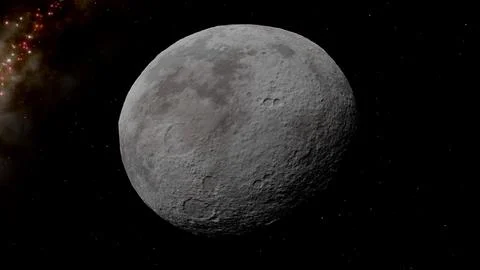 Makemake Dwarf Planet Kuiper Belt Object 8K 3D Render Stock-Illustration