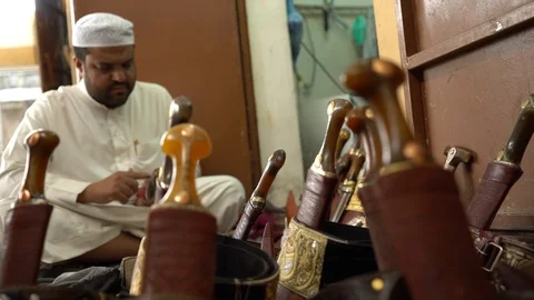 Makes the dagger Stock-Footage 112777332