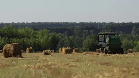 Makes haystacks Stock Footage 265072778