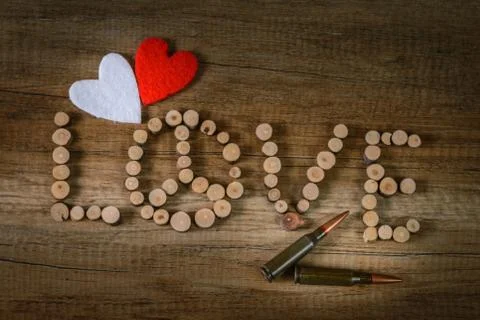 Makes love not war. Stock Photos