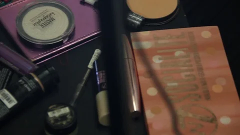 Makeup Accessories HD Stock Footage 128308508