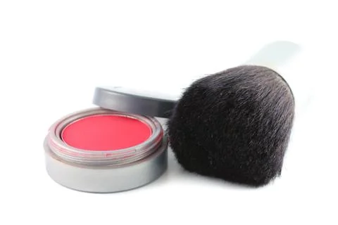 Makeup and brush Stock Photos