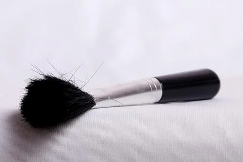 A makeup and cleaning brush Stock Photos