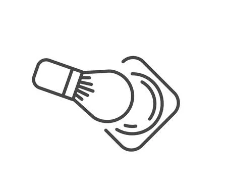 Makeup and cosmetics. Linear vector graphic icons of beauty in the form of po Stock Illustration