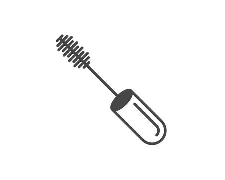 Makeup and cosmetics. Vector graphic icons of beauty in the form of eyelash.. Stock Illustration