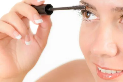 Makeup application Foto stock