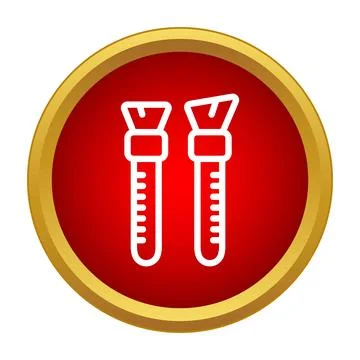 Makeup applicator brushes beauty cosmetics icon concept Stock Illustration