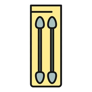 Makeup applicator tools for applying eyeshadow Stock-Illustration
