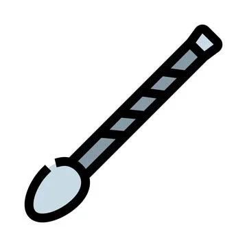 Makeup applicator wand for eye cosmetical hygiene Stock Illustration