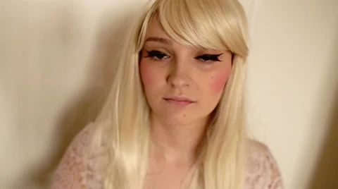 Makeup, applying mascara Video stock 62265108