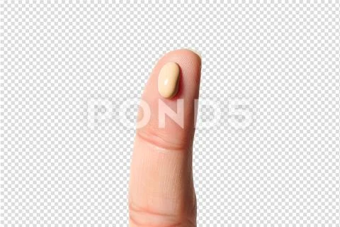 Makeup artist demonstrating foundation swatch on fingertip PSD Template