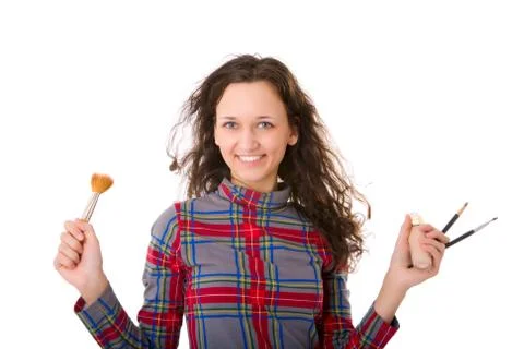Makeup artist Stock Photos