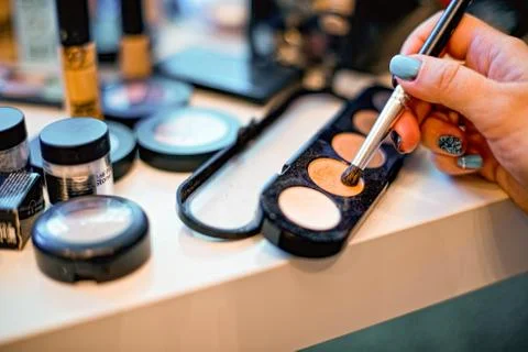 Makeup artist set Stock Photos