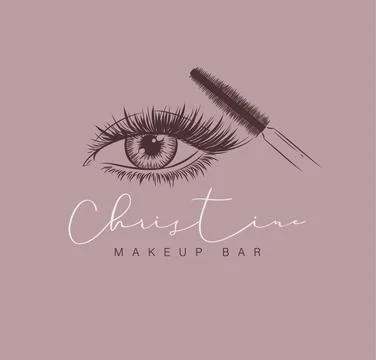 Makeup bar label design Illustrazione stock