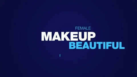 Makeup beautiful attractive face pretty beauty fashion woman skin girl portrait Stock Footage 95302348