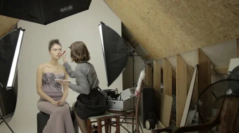 Makeup beauty process Stock Footage 59970867