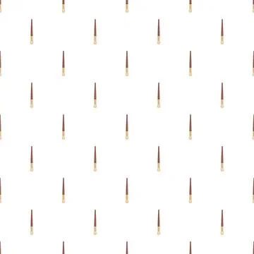 Makeup beauty tool brushes creating seamless pattern background Stock Illustration