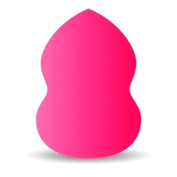 Makeup Blending sponge cosmetic foundation, powder Stock Illustration