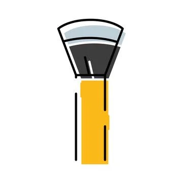 Makeup brush applying blush or powder cosmetic Stock Illustration