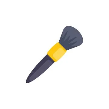 Makeup brush applying foundation or blush 스톡 일러스트