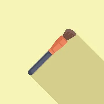 Makeup brush applying foundation, powder or concealer Stock Illustration