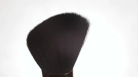Makeup brush close-up Stock Footage 210778864
