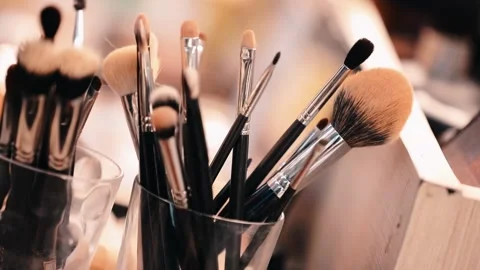 Makeup brush Stock Footage 159187301
