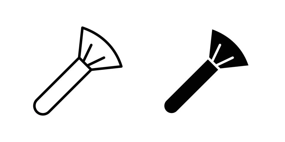 Makeup brush icon graphic design. web icons vectors Stock Illustration