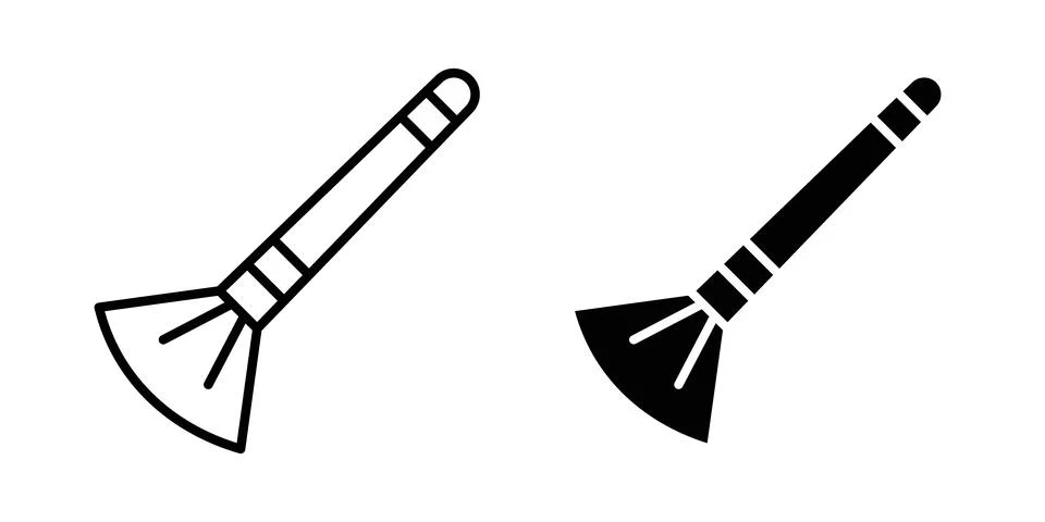 Makeup brush icon graphic design. web icons vectors Stock Illustration