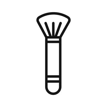 Makeup Brush Icon Pack Beauty Tool Illustrations for Fashion and Cosmetics Stock Illustration