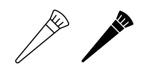 Makeup brush icon vector art Illustrations Stock Illustration