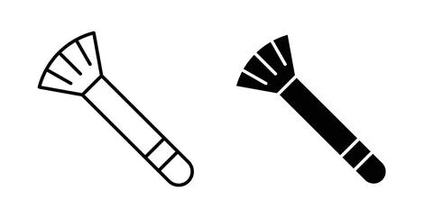 Makeup brush icon vector art Illustrations Stock Illustration