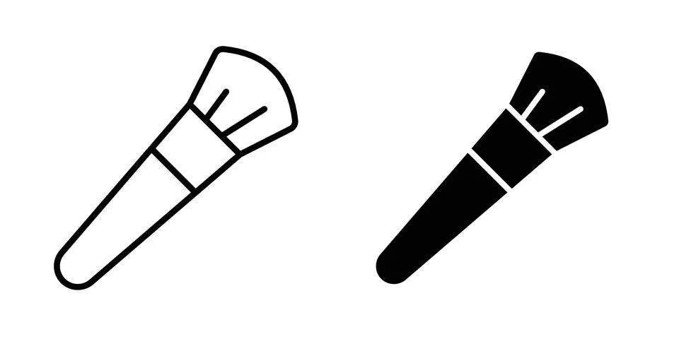 Makeup brush icon vector, illustration icon set Stock Illustration