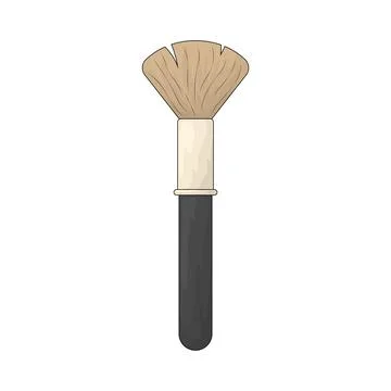 Makeup Brush illustration Stock Illustration