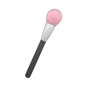 Makeup Brush illustration Stock Illustration