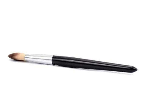 Makeup brush isolated on white background. Stock Photos