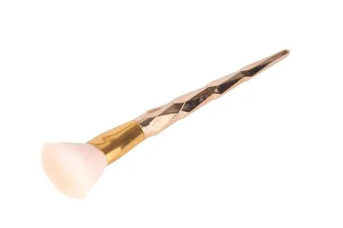 Makeup brush isolated on white background Stock Photos