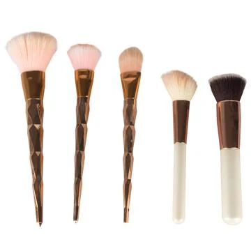 Makeup brush isolated on white background Stock Photos