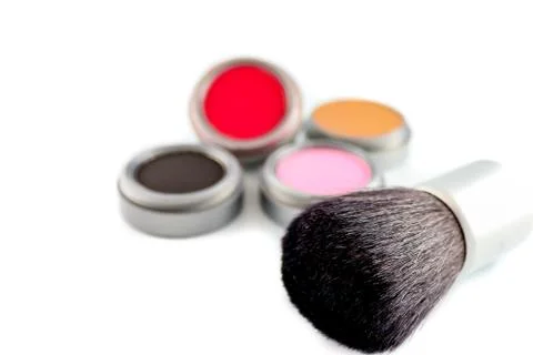 Makeup brush Stock Photos