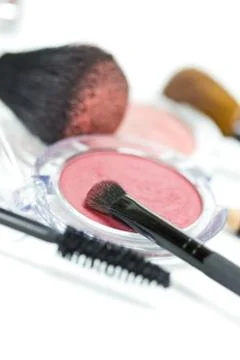 Makeup brush Foto stock