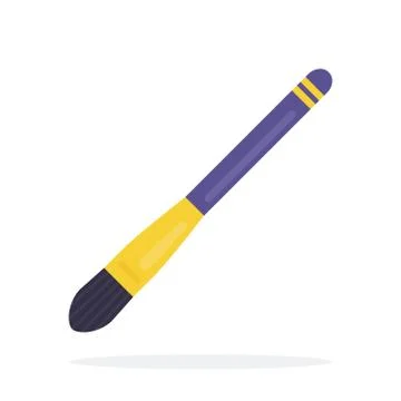 Makeup Brush for tonal base vector icon flat isolated illustration Stock Illustration