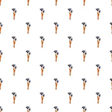 Makeup brush tools creating a beauty pattern Stock Illustration